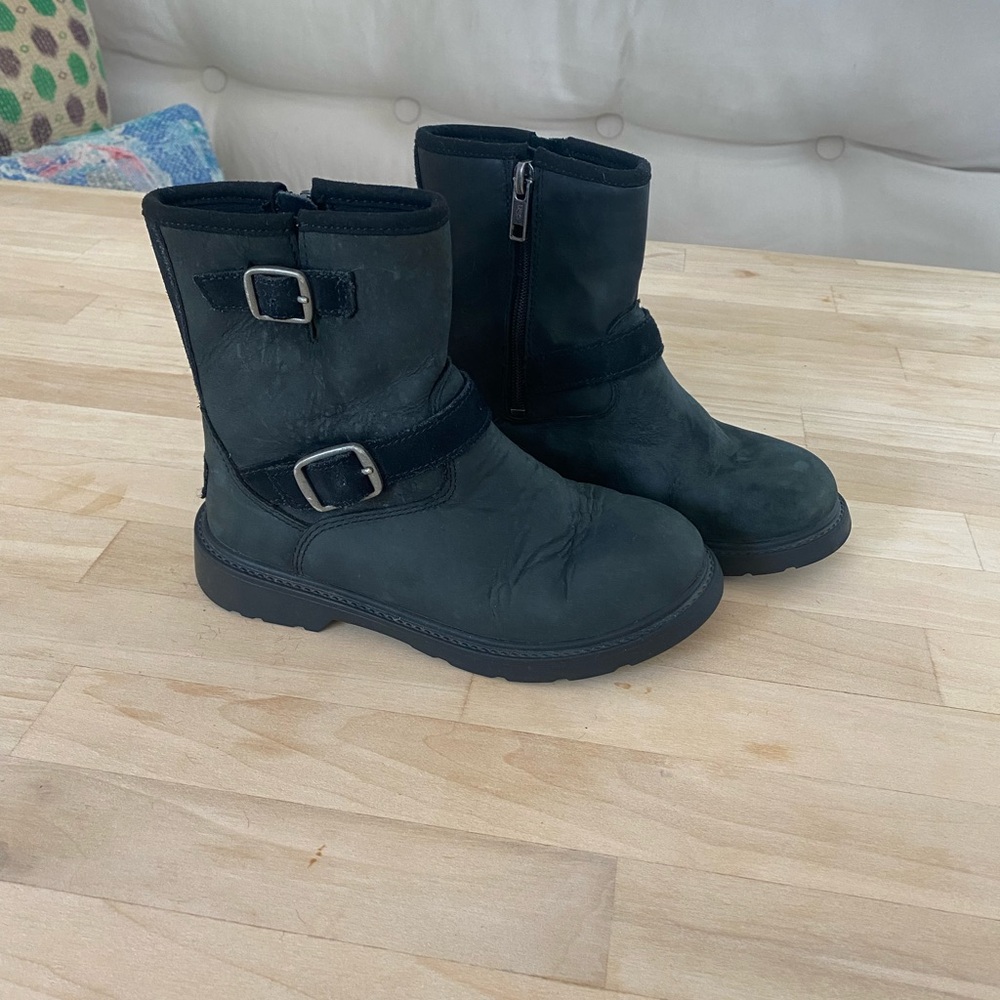 Black Ugg Moto Boots